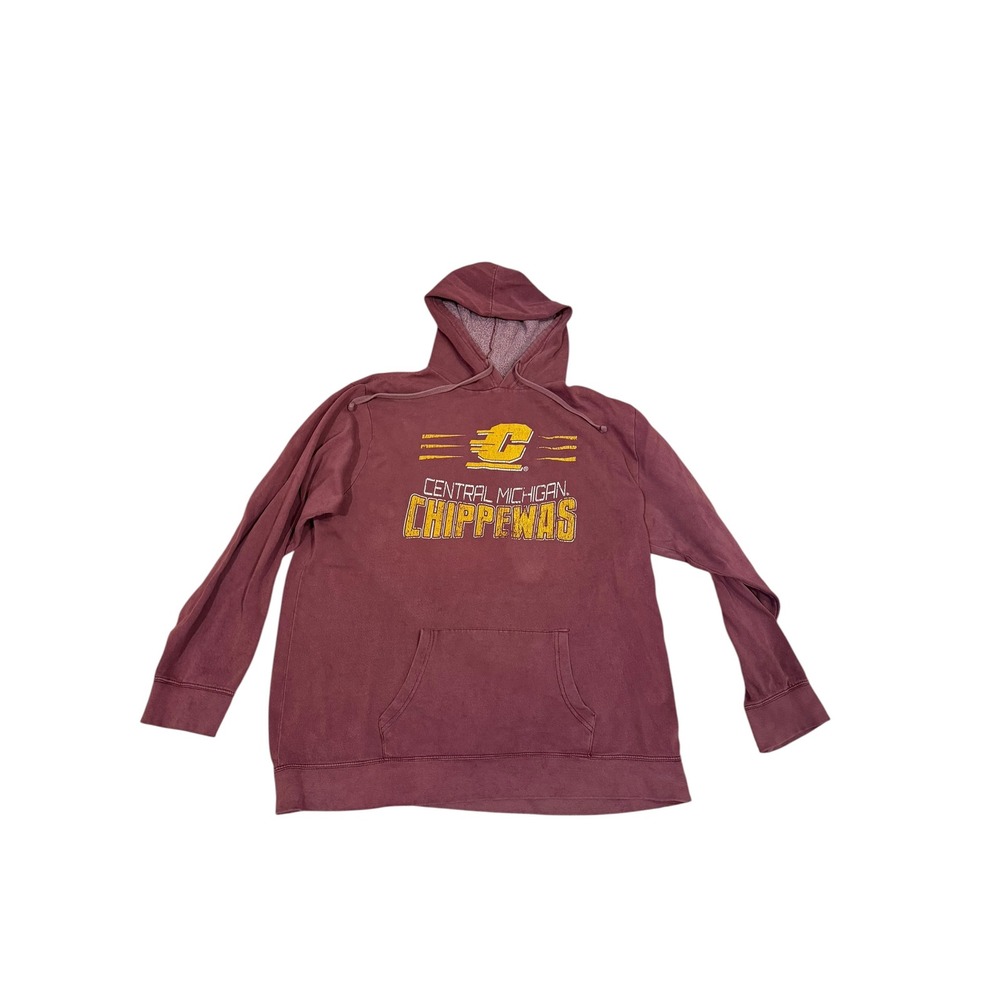 Pel Athletic Central Michigan Chippewas Hoodie XL Maroon NCAA Sweatshirt